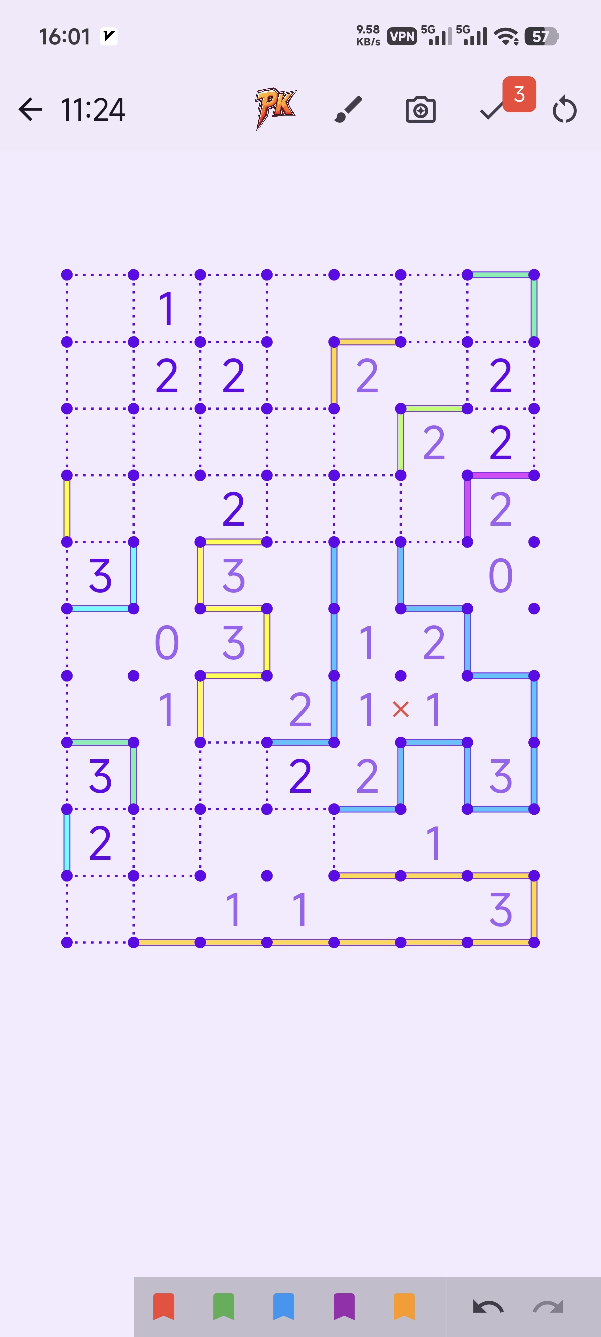 Slitherlink gameplay 1