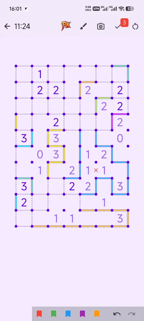 Slitherlink gameplay 1